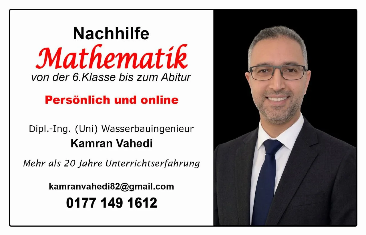 تدریس خصوصی ریاضی از کلاس ۶ تا Abitur – دوسلدورف