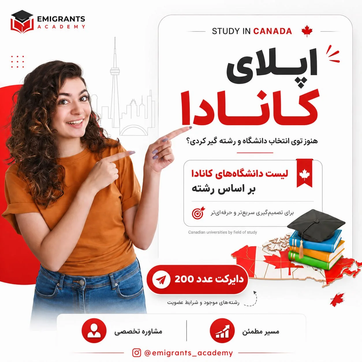لیست دانشگاه‌های کانادا بر اساس رشته - آکادمی مهاجران